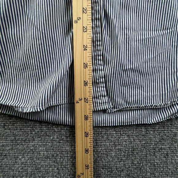 Gitman Bros Button Up Shirt Long Sleeve Blue Striped 15 34 USA Cotton Designer - Picture 4 of 15